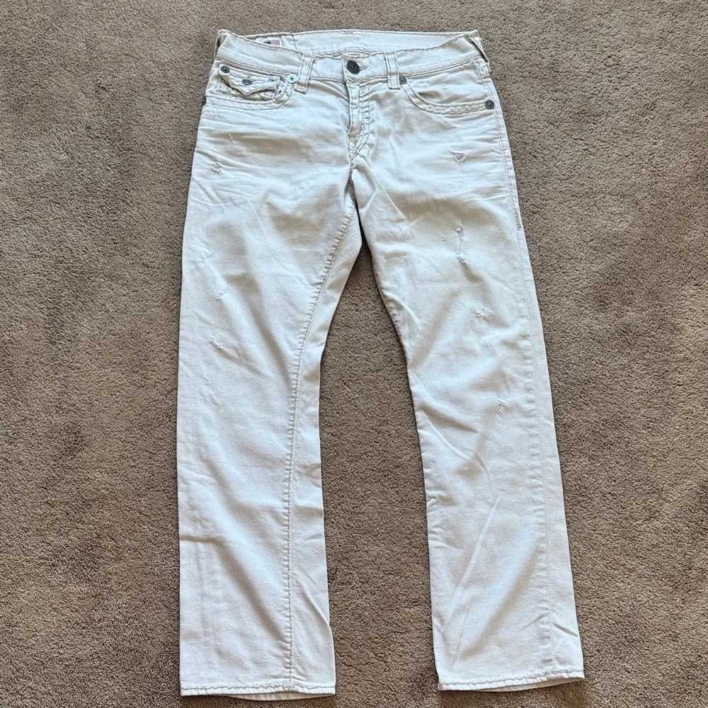 Men's True Religion White Jeans
